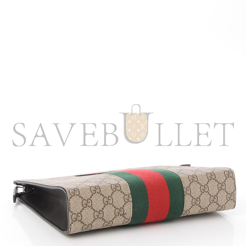 GUCCI SUPREME WEB POUCH 475316 (26*20*6cm)
